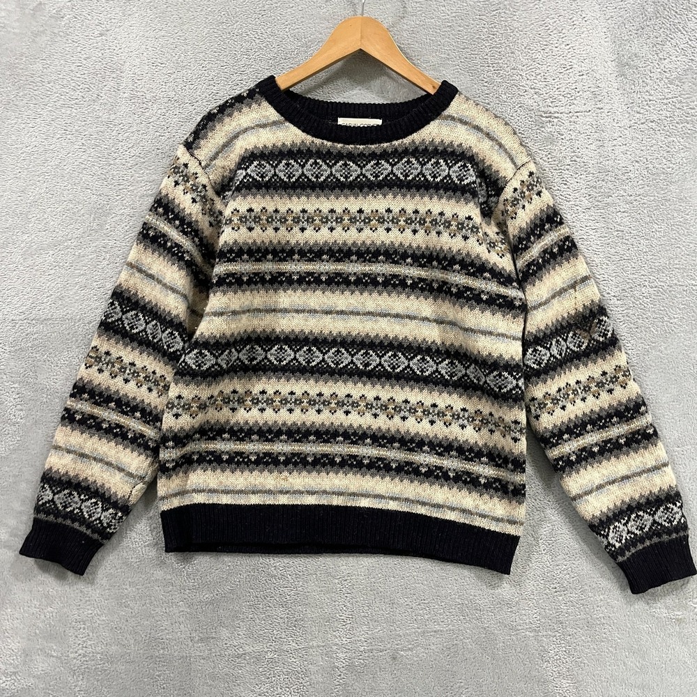 Vintage Casual Corner Sweater Adult Medium 100%‎ Shetland Wool Cottage Core 90s